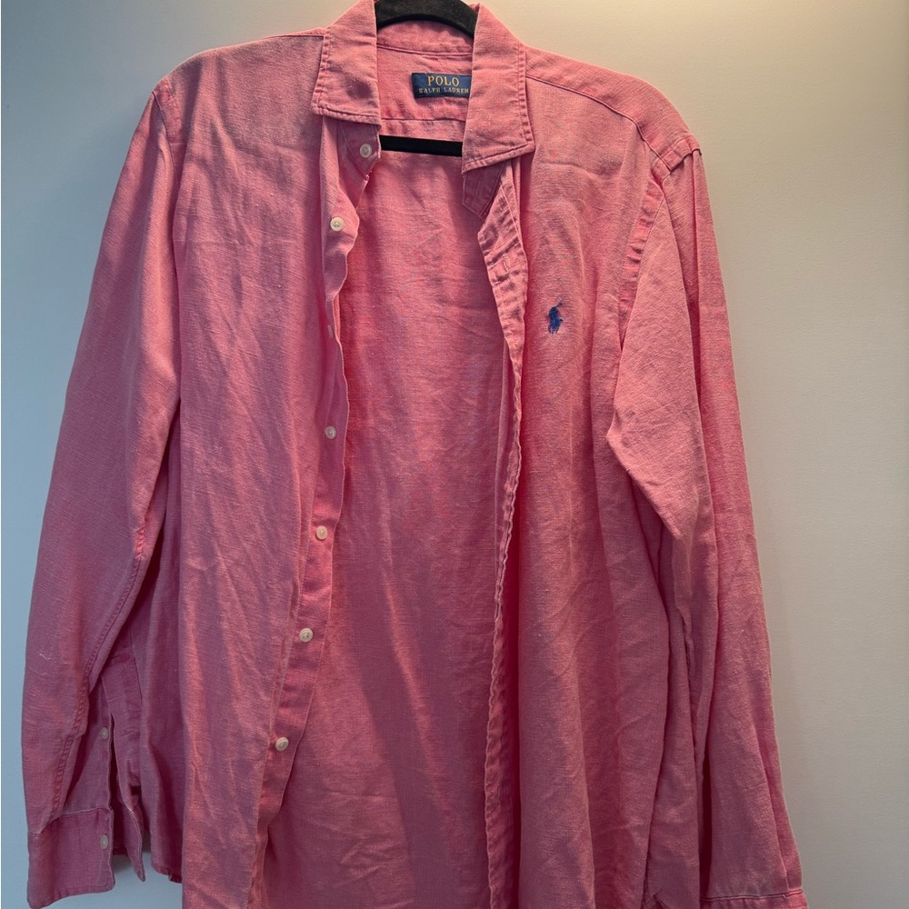Ralph Lauren Pink Collared Shirt